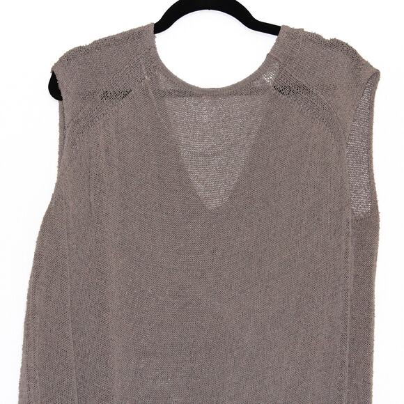 Free People Taupe Brown Blouse Knit Top Size XS - Picture 6 of 10